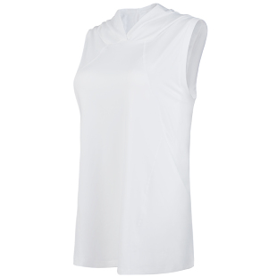 健身女孩帅气连帽运动背心长款宽松跑步无袖t恤上衣瑜伽服短袖薄