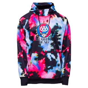 美国686滑雪服男款滑雪套头衫宽松滑雪衣连帽卫衣秋冬季W24新品