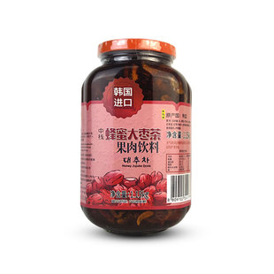 韩国进口正高岛蜂蜜红枣茶浆1150g红枣果肉果酱柚子奶茶冲饮原料