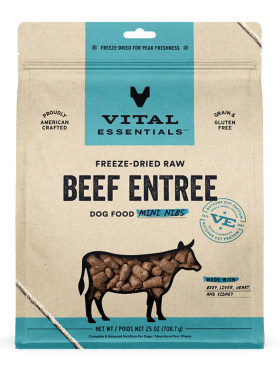 vitalessentials进口狗粮ve狗冻干主食零食生骨肉708g硬肉粒
