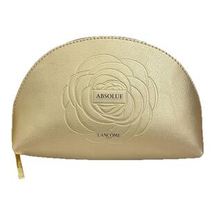 兰蔻化妆包箐纯系列金色贝壳形便携洗漱包大容量手拿包防水收纳包