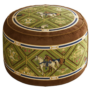 范居态度骑士坐墩客厅沙发脚踏马年心驰所愿地上懒人榻榻米茶几