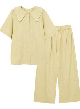 松永女士纯棉家居服睡衣套装