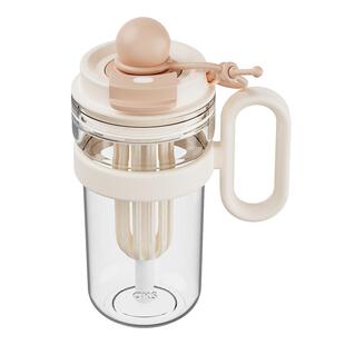 aks2025新款女夏天tritan吸管水杯便携大容量茶水分离高颜值杯子