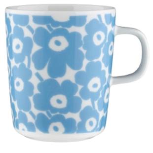 芬兰Marimekko玛莉美歌 日本限定 小黄花 黄蓝小花 手握 马克杯