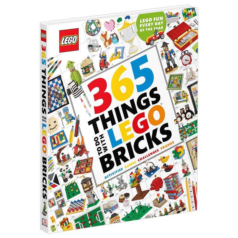 DK乐高砖块的365种玩法 英文原版 精装 365 Things to Do with LEGO Bricks 英文版进口原版英语书籍儿童外文书