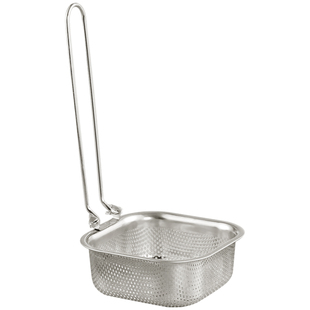 304不锈钢火锅漏勺可折叠煮面涮肉过滤网筛带挂钩油炸篮子捞面勺