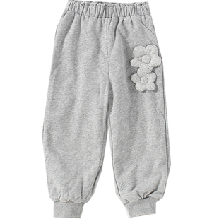 童泰婴幼儿加里长裤春季新款女宝宝1-6岁外出休闲双层裤子322