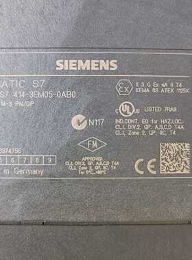 【询价】6ES7 414-3EM05-0AB0图为实物。版本号适用