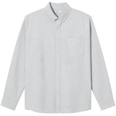 热风2025年新款男士牛津纺衬衫