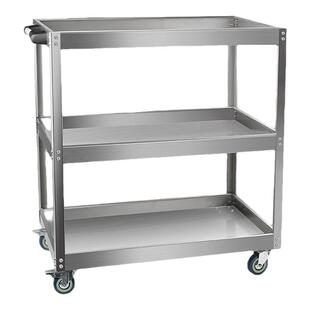 工具车小推车多功能架子三层零件车组合手推维修收纳架移动柜汽修