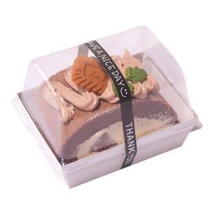 网红棉被卷蛋糕卷蛋糕盒切块毛巾卷加高透明包装盒慕斯甜品打包盒