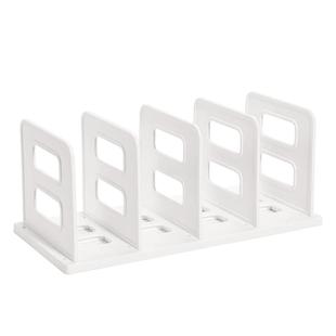 得力书立书立架阅读架学生桌面固定加厚大容量分格书架挡板书本收纳书架阅读架书夹桌上书架立架置物架