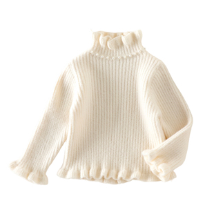 女童加绒打底衫2025冬新款女宝宝内搭冬装套头衫婴儿秋冬新款上衣