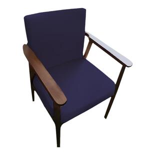 实木学士椅子套座套罩休闲麻将扶手椅办公茶椅套罩北欧餐椅靠背套