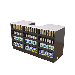 超市收银台桌网红零食店文具店水果店小型展示柜台药店便利店吧台