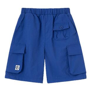 MQD童装男童儿童夏季新款大童工装风薄款户外休闲运动速干短裤子