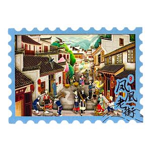纸玩意冰箱贴北京山东海南广州塔故宫青岛旅游景点文创磁贴伴手礼