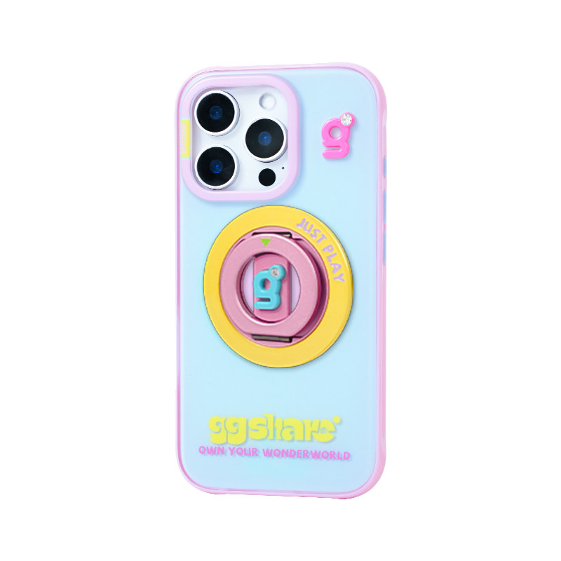 寄居蟹原创gg玩色环磁吸支架iphone17手机壳适用苹果16保护套全包防摔15手机套新款14高级感小众设计女超好看