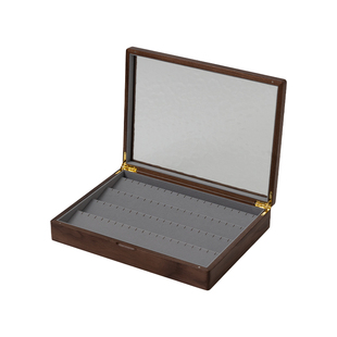 梵瀚 实木耳环收纳盒吊坠首饰耳钉展示架高级感大容量耳饰收纳盒