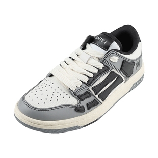 AMIRI女经典皮革圆头系带低帮休闲板鞋女士2025新款XY推广