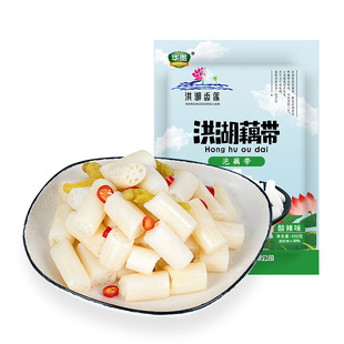 洪湖香莲粗藕带酸辣泡椒藕尖泡小藕下饭菜泡菜开袋即食商用预制菜