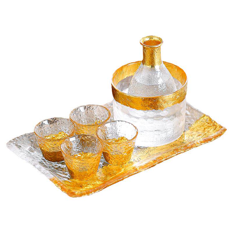 金箔白酒酒具套装分酒器玻璃酒壶