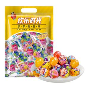 蜡笔小新真果棒棒糖500g袋装50支