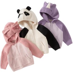 戴维贝拉儿童外套冬装202新款男童女童开衫宝宝可爱洋气保暖上衣