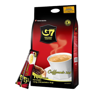 g7咖啡越南进口原味速溶三合一100条装1600g咖啡粉提神学生正品