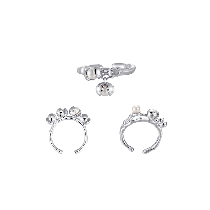 ZHAO ACAP原创设计戒指高级小众设计时尚个性简约潮花椒开口戒指