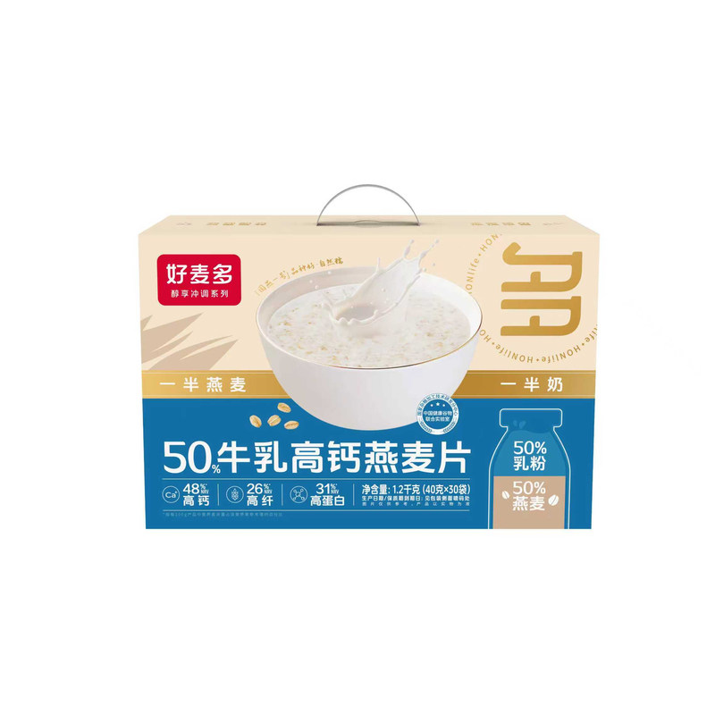 好麦多50%牛乳高钙燕麦片1.2kg