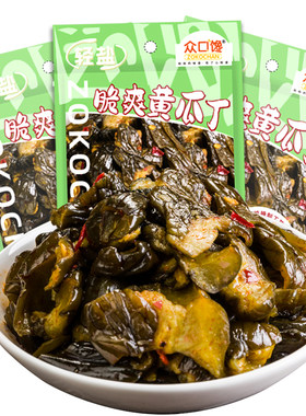 众口馋脆爽黄瓜丁袋装下饭菜甜辣咸香开胃小菜解腻腌咸菜脆嫩酱瓜
