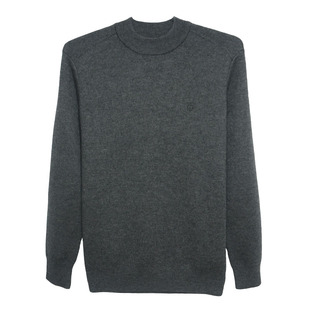 高端品牌牦牛绒衫中老年男士羊毛衫纯色毛衣唐古拉羊绒衫男款加厚