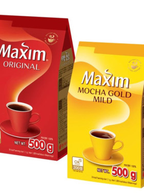 maxim麦馨摩卡速溶黑咖啡500g
