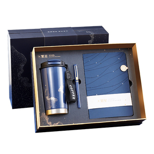 定制刻字印logo金属签字笔礼物保温咖啡杯笔记本套装文创商务会议学生送老师纪念品企业年会高校活动伴手礼品