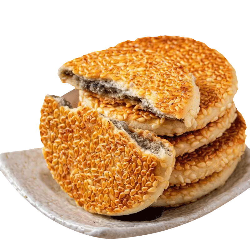 芝麻椒盐麻饼无糖精咸味饼干糕点无添蔗糖休闲老人小零食品专用控