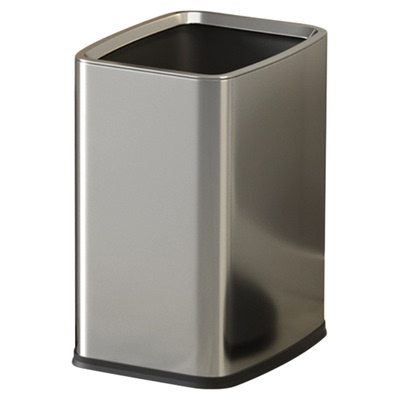 高档双层无盖方形垃圾桶