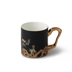 【热销爆款】永丰源夫人瓷石榴家园350ml马克杯 轻奢陶瓷杯子