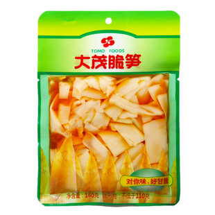 福建特产大茂脆笋140克袋装开胃凉菜嫩脆爽素食即食开味下饭酱菜