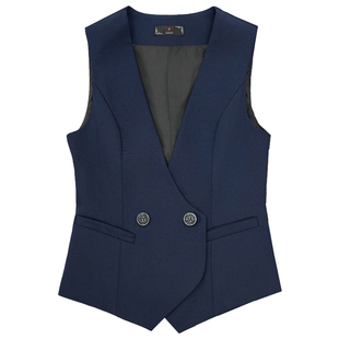 男女同款职业西装马甲套装酒店工作服气质KTV服务员工装马夹4件套