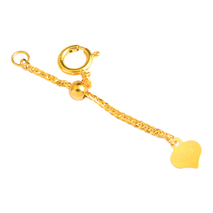 18k金可调节肖邦链项链加长延长链手链珍珠黄金玫瑰金白金diy配件