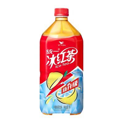 统一冰红茶1Lx8瓶整箱装1升柠檬味夏季饮品清凉茶饮料
