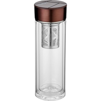 膳魔师双层茶水分离玻璃杯