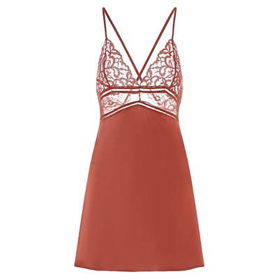 法国真丝睡衣女性感吊带睡裙礼盒