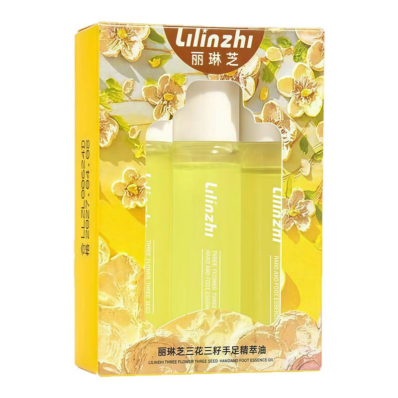 三花三籽精萃精油护手足霜正品滋润保湿补水防干裂倒刺便携式滚珠