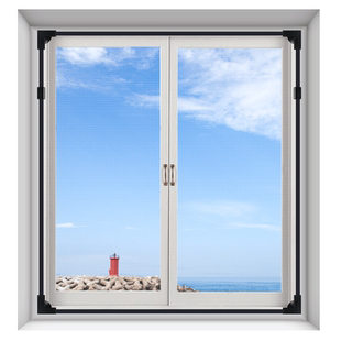 外开窗纱窗专用把手突出小窗口自装防蚊纱窗网沙窗隐形方便开窗户