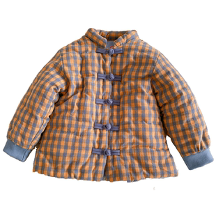 2025冬季新品 纯棉花宝宝手工棉衣复古盘扣唐装 男童加厚过冬棉裤