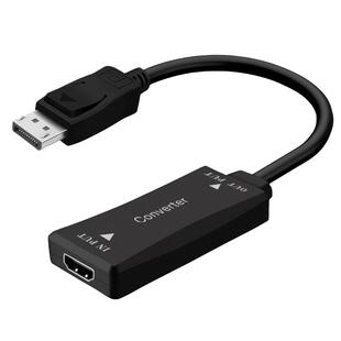 HDMI母转DP公4K高清转换器hdmi转DP信号反转线电视电脑投影转接线