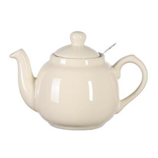 London Pottery米色田园英式陶瓷茶壶咖啡壶带茶漏下午茶子时当归